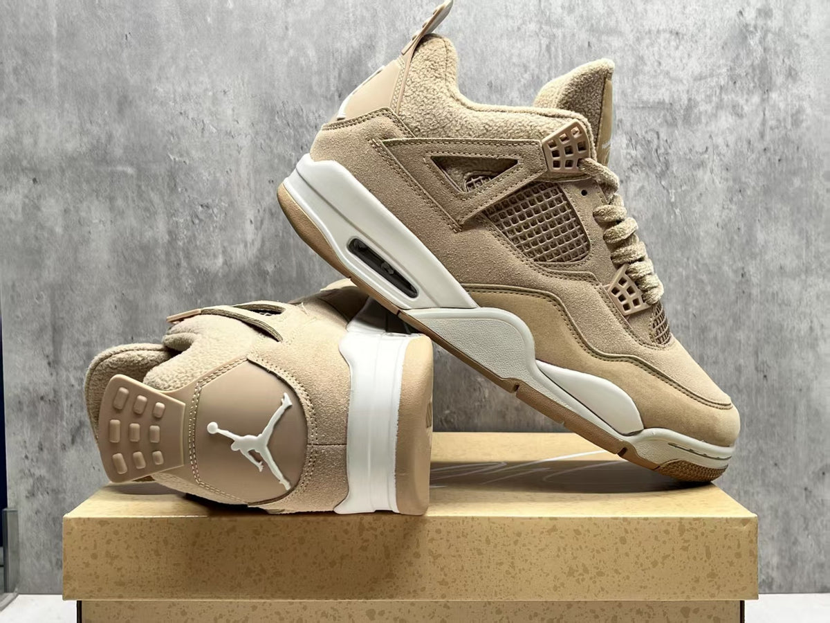 Air Jordan 4 Retro “Milk Tea” Beige & Cream Sneakers