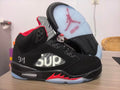 Air Jordan 5 Sneakers – Black & Red