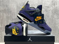 Air Jordan 4 “Lakers” Purple & Gold Sneakers