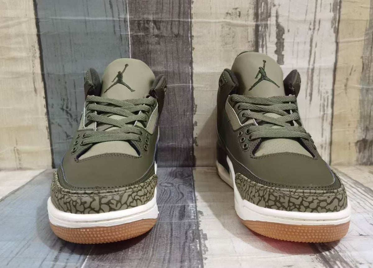Air Jordan 3 Retro Men's Sneakers - Medium Olive