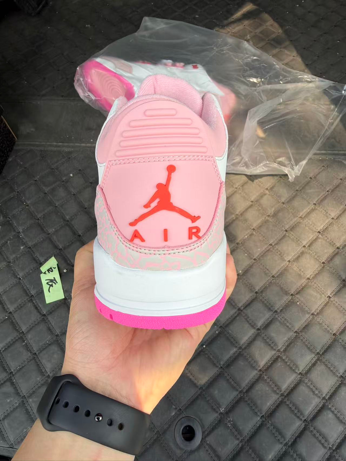 Air Jordan 3 Sneakers – White & Pink Floral Detail