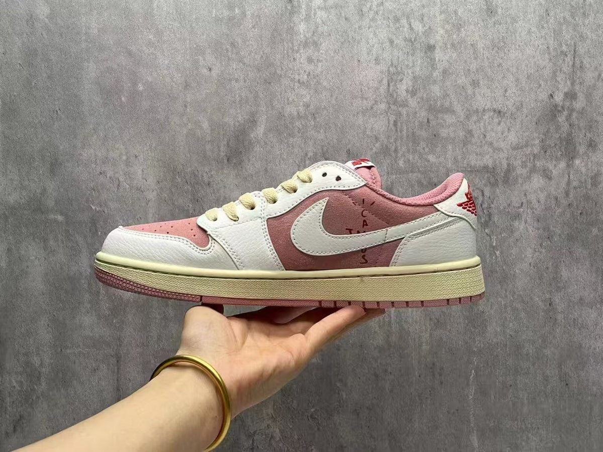 Travis Scott x Air Jordan 1 Low OG SP Macho Pink Reverse Swoos