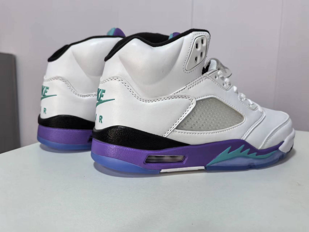 Air Jordan 5 Sneakers – White Grape