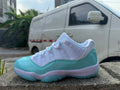 Air Jordan 11 Sneakers – White & Light Green