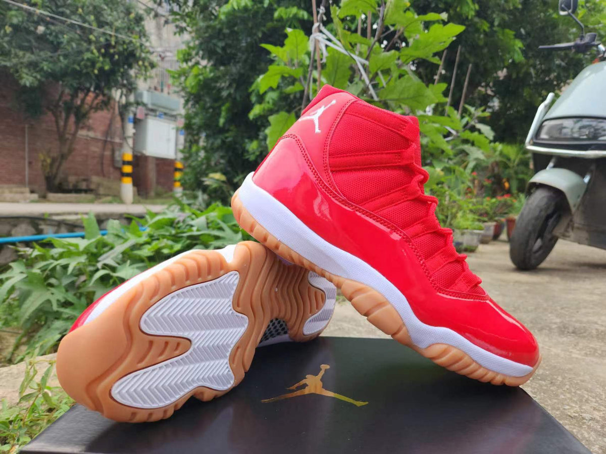 Air Jordan 11 Sneakers – Red