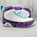 Air Jordan 9 White & Purple Sneakers