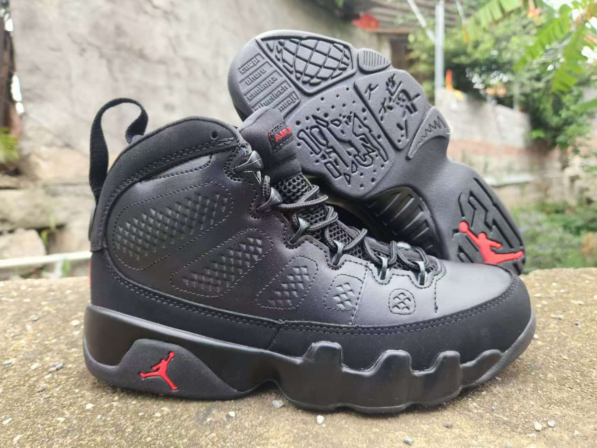 Air Jordan 9 Black & Red Sneakers