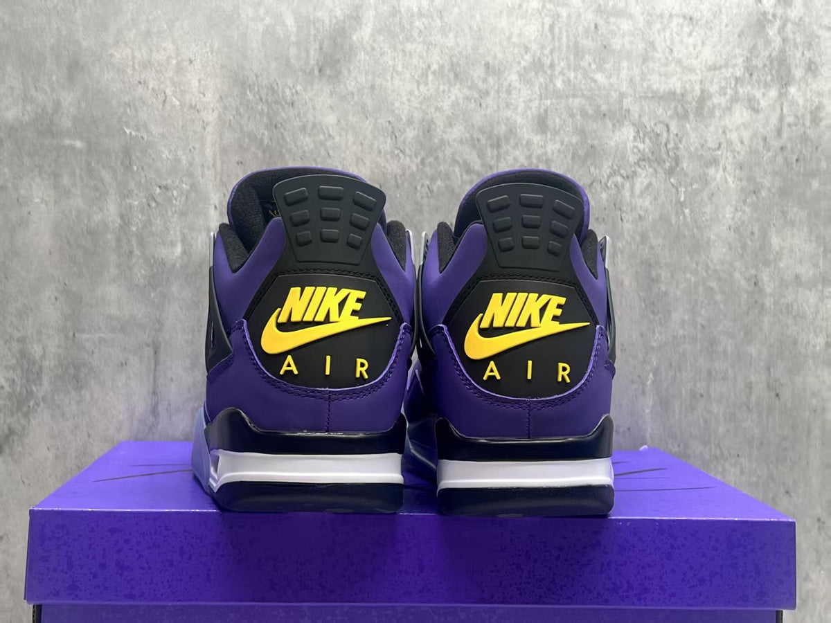 Air Jordan 4 Retro “Lakers” Purple & Gold Sneakers