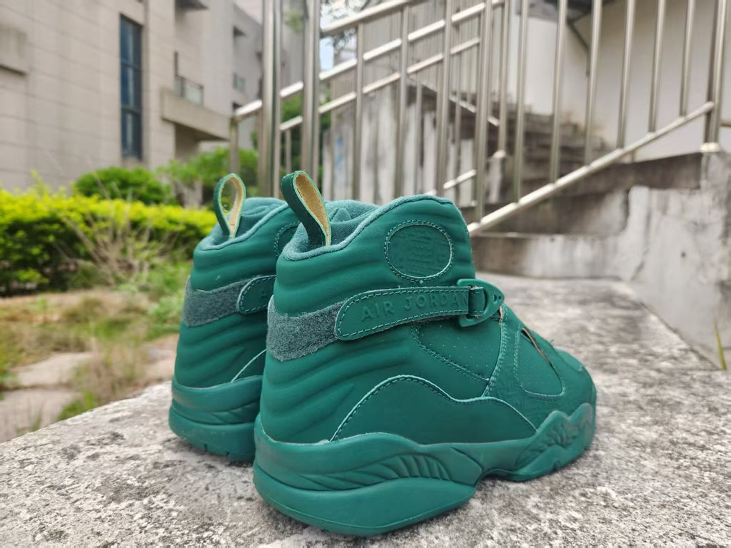 Air Jordan 8 Dark Green Sneakers – New Colorway