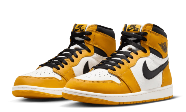 Men's Air Jordan 1 Retro High OG Yellow Ochre Sneakers