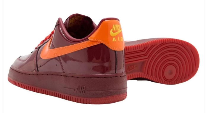 Nike Air Force 1 Low Red Patent Sneakers – IO4489-601