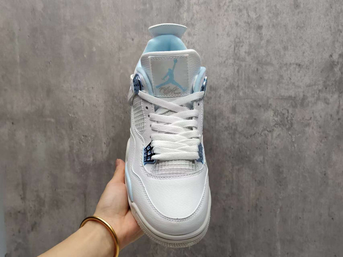 Air Jordan 4 Blue Lace Tab Sneakers
