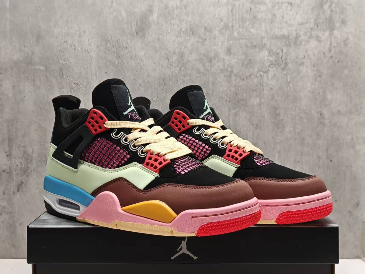Air Jordan 4 Rainbow Colorblock Sneakers