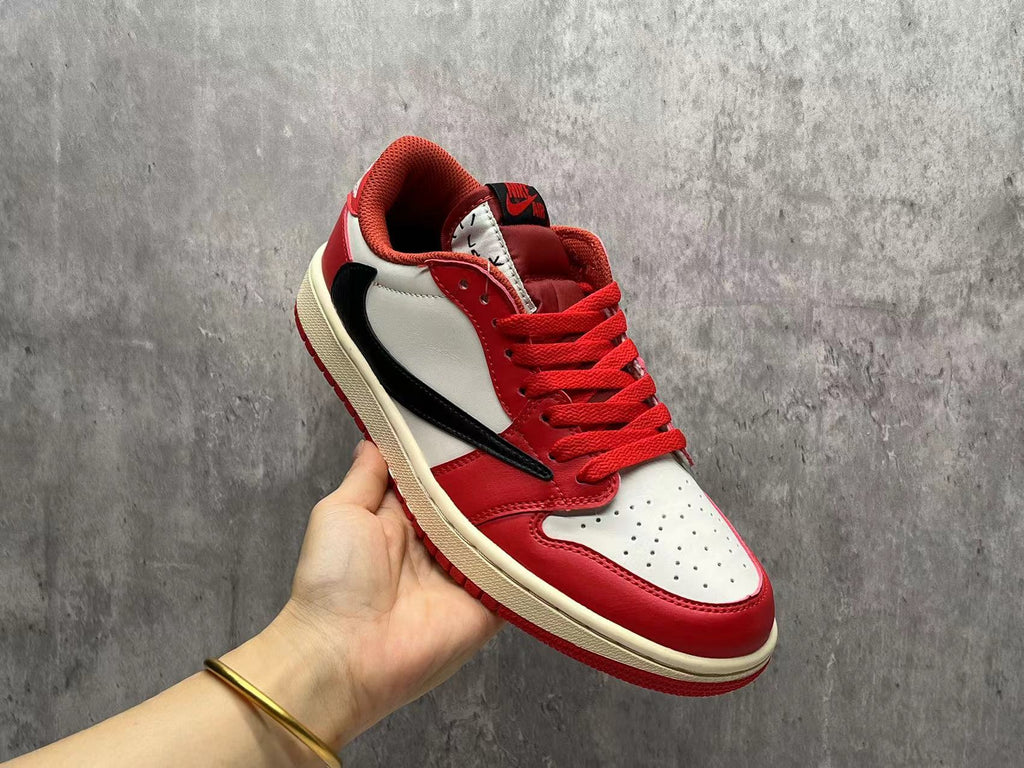 Travis Scott x Air Jordan 1 Low OG SP Chicago Reverse Swoosh Sneakers