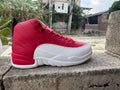 Air Jordan 12 Retro Sneakers – White & Red