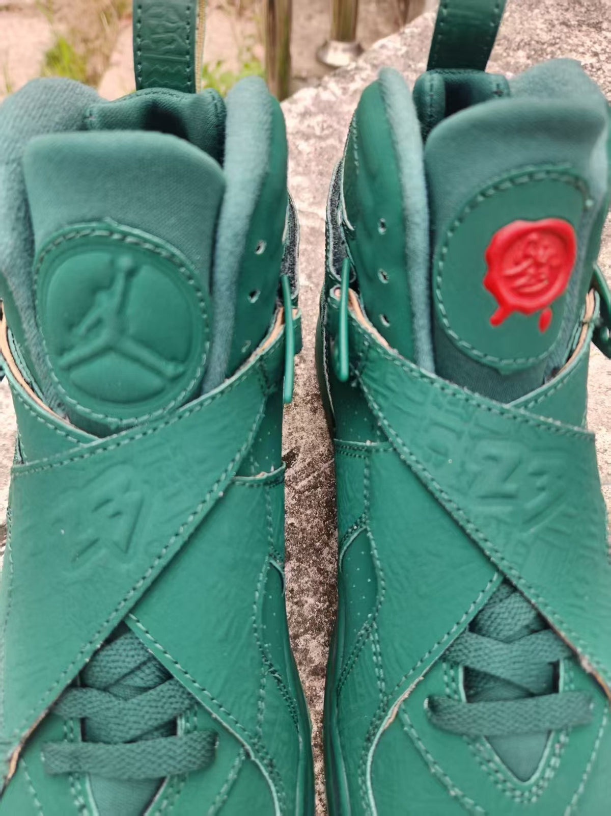Air Jordan 8 Dark Green Sneakers – New Colorway