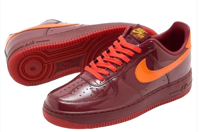 Nike Air Force 1 Low Red Patent Sneakers – IO4489-601