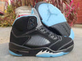 Air Jordan 5 Sneakers – Black & University Blue